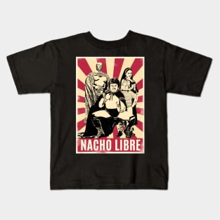 Retro Vintage Nacho Libre Family Kids T-Shirt